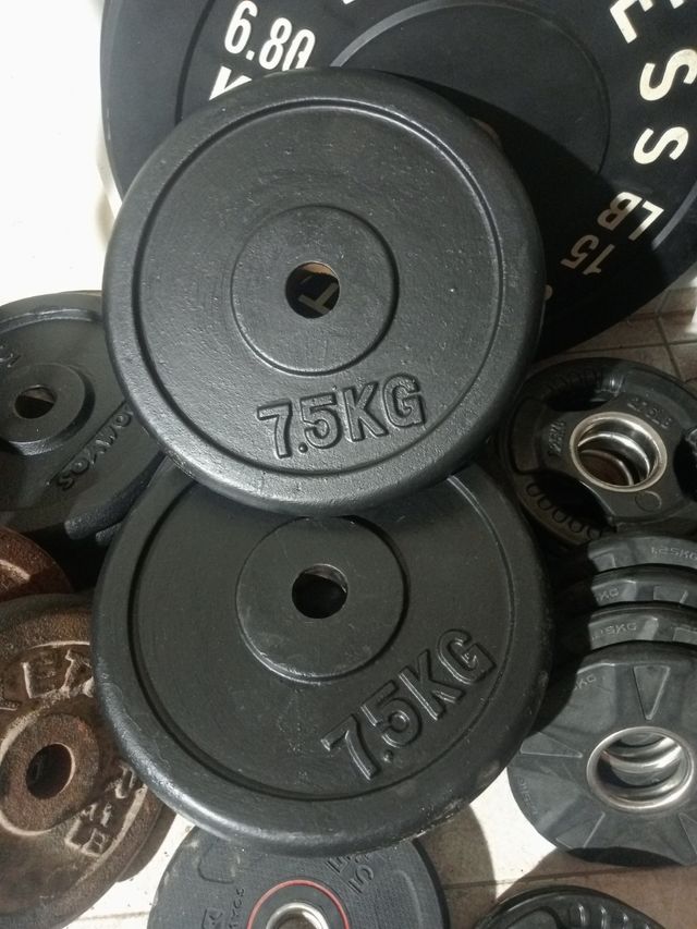 Dos discos 7'50 kilos