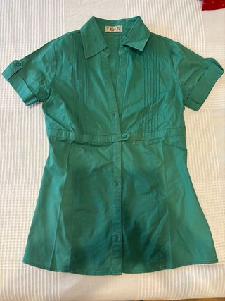Camisa verde algodón