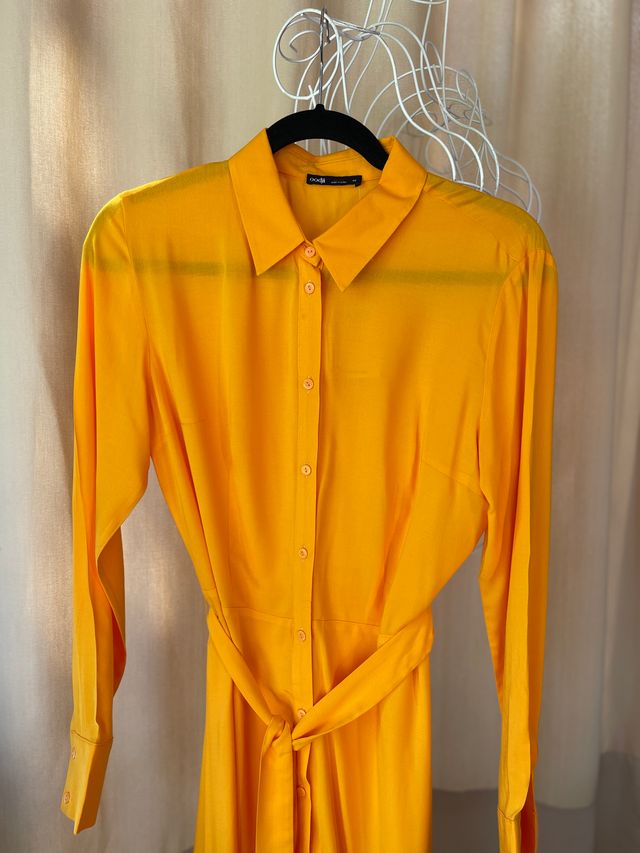Vestido Oodji Amarillo - Talla L