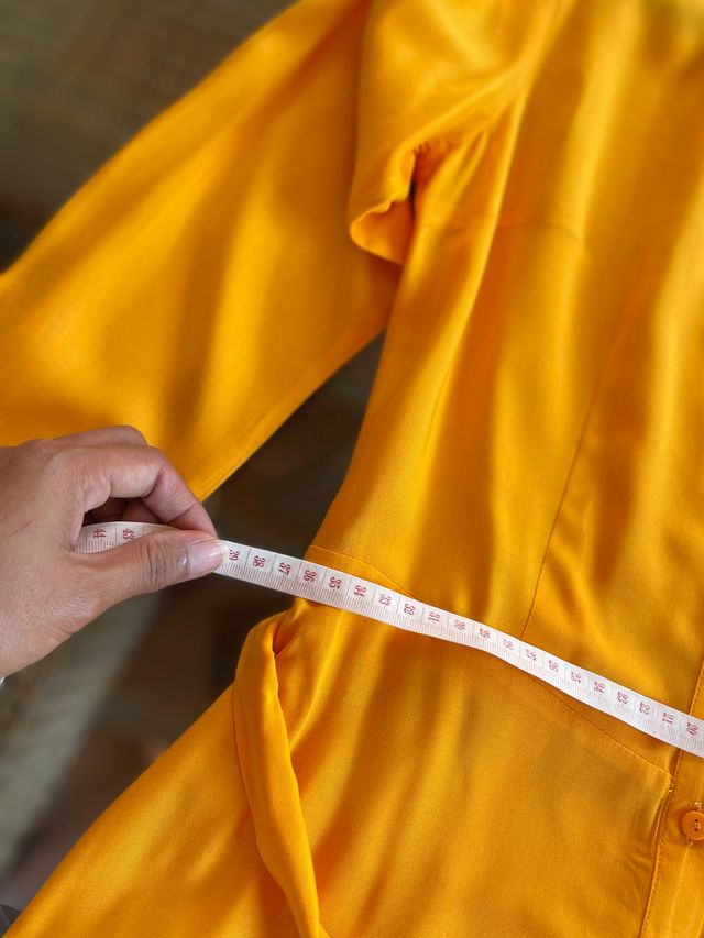 Vestido Oodji Amarillo - Talla L