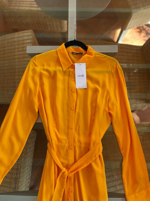 Vestido Oodji Amarillo - Talla L