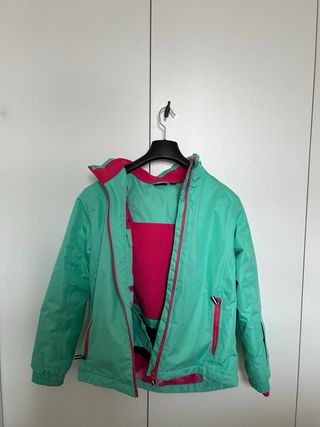 Chaqueta esquí verde agua