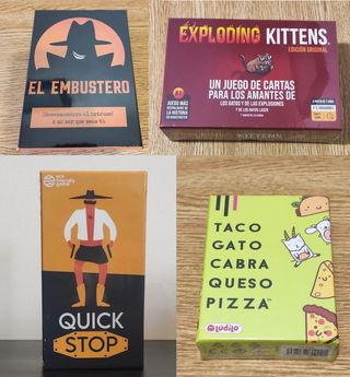Embustero, Exploding Kittens, Quick Stop, Taco
