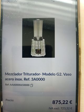 Batidora Lomi acero inoxidable