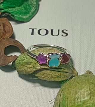 Anillo TOUS Bold Motif plata con motivos y gemas