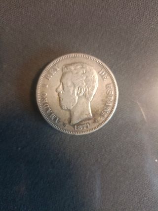 Duro plata Amadeo I 1871