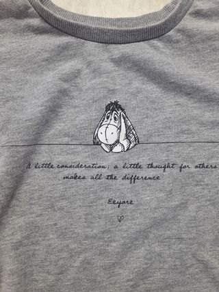 Felpa Disney Eeyore Grigia XS