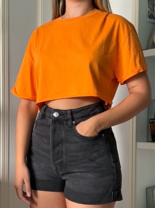 Camiseta corta naranja