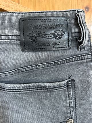 Diesel Sleeker - Vaqueros Gris Talla S