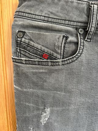Diesel Sleeker - Vaqueros Gris Talla S