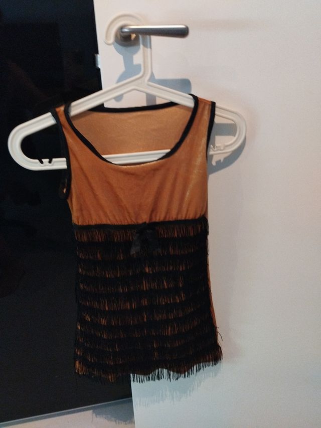 Disfraz Vestido niña años 20 talla 5-6