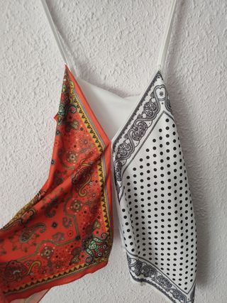 Top Zara estampado paisley talla S