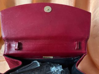 Bolso vintage rojo gamuza
