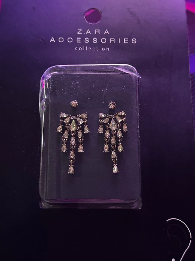 Pendientes Zara dorados y plateados