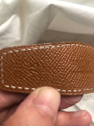 Cinturón Hermes marrón dorado talla 75