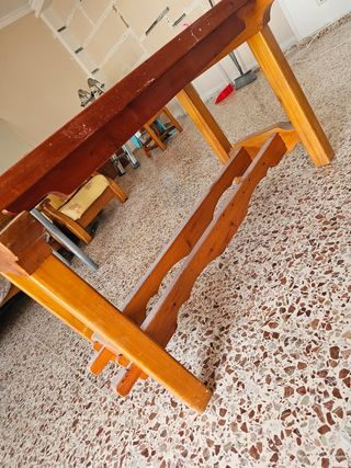 Mesa madera maciza rústica