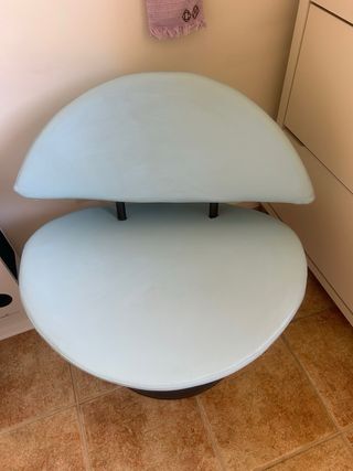 Sillón giratorio azul (vintage años 70