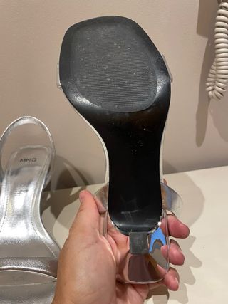 Sandalias Mango Plata 36