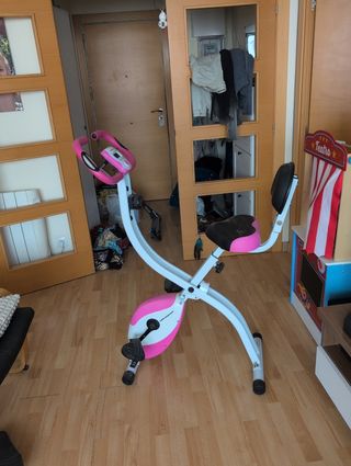 Bicicleta estática plegable