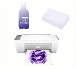 Impresora HP hectográfica + papel + tinta