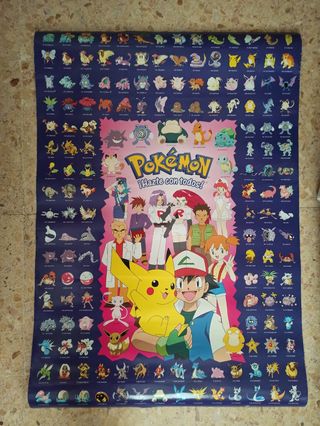 Póster Pokémon - ¡Hazte con todos!