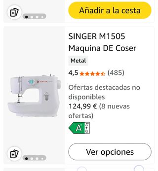 Máquina coser Singer M1505 - 57 puntadas