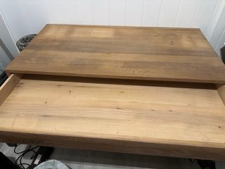 Escritorio madera maciza - marrón