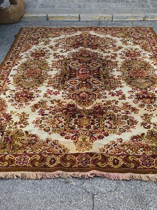 Alfombra vintage floral años 90