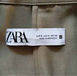 Abrigo Zara verde oliva mujer