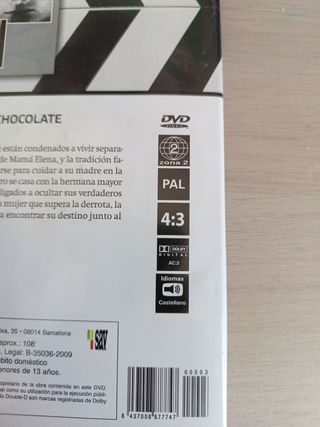 Película Como Agua para Chocolate DVD