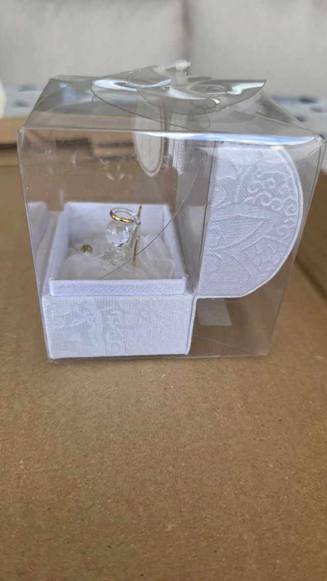 Angel de la guarda de cristal Oro 22KL