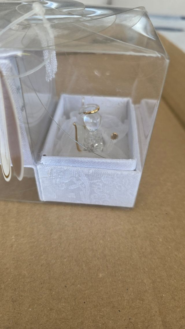 Angel de la guarda de cristal Oro 22KL