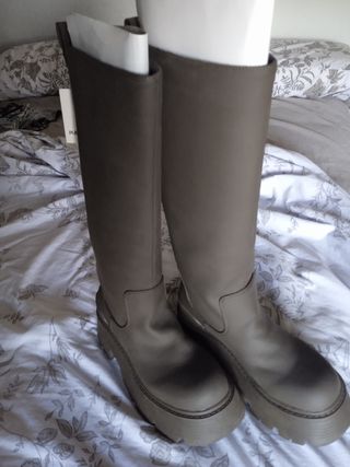 Botas altas Zara - Oliva
