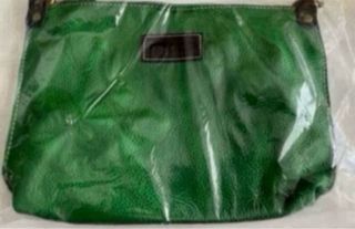 Bolso bandolera Bones in Pelle verde