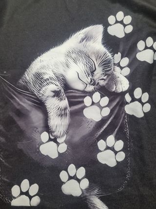 Maglia gatto nero-bianco Tg S