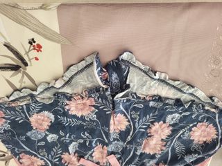 Pijama verano - top rosa, shorts florales