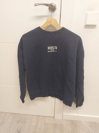 Sudadera azul Pull&bear