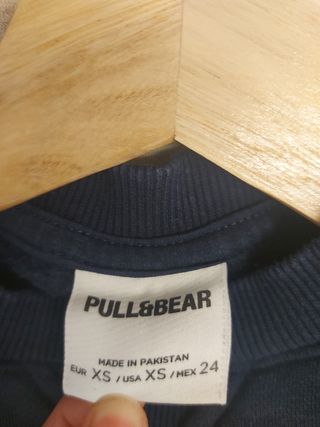 Sudadera azul Pull&bear