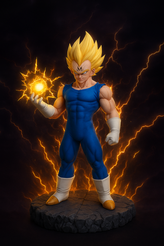 Figura Majin Vegeta 3D