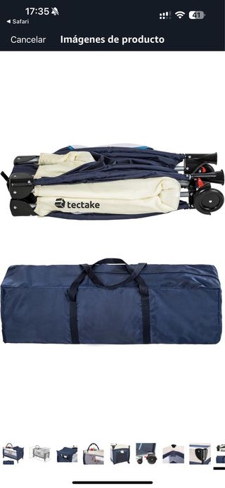 Cuna viaje bebé plegable