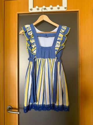 Vestido niña rayas Little King