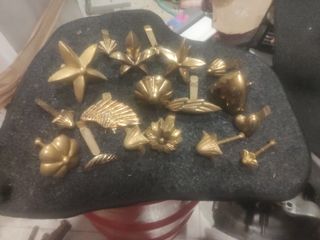 Moldes bronce dorado - 18 piezas 