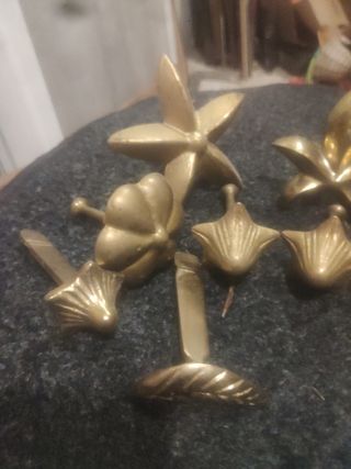 Moldes bronce dorado - 18 piezas 