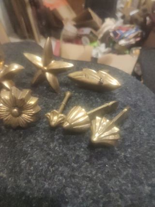 Moldes bronce dorado - 18 piezas 