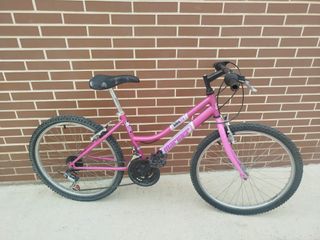 Bicicleta de montaña para niño/a de color rosa