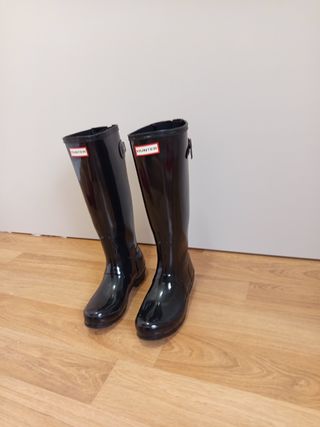 Botas Hunter negras gloss 