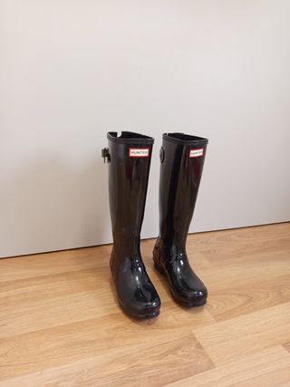 Botas Hunter negras gloss 