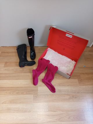 Botas Hunter negras gloss 