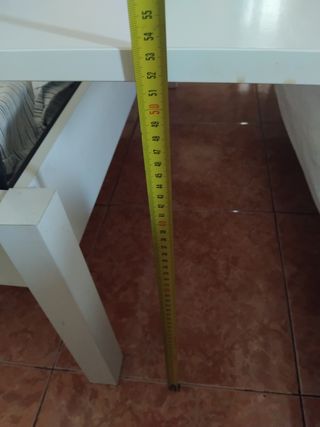 Mesa blanca de madera - 50cm