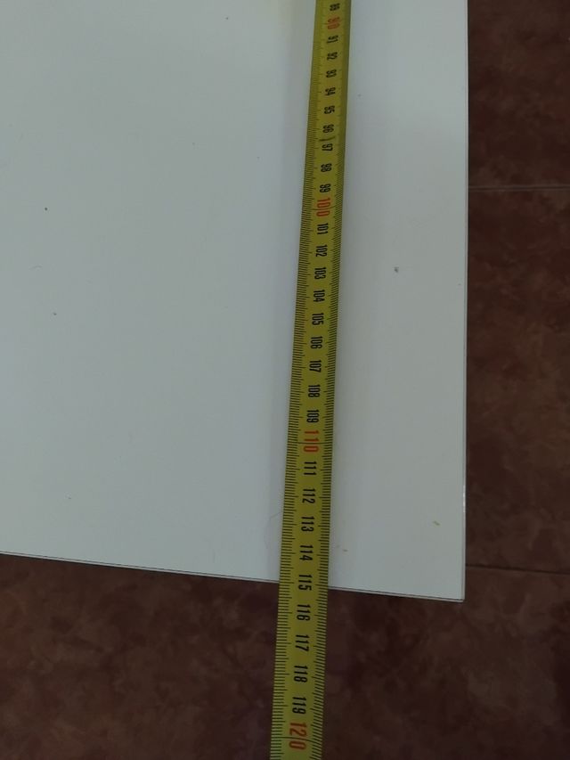 Mesa blanca de madera - 50cm